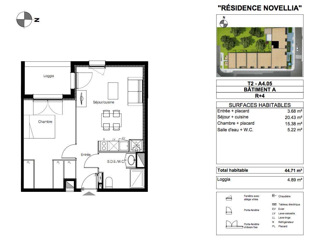Homki - Vente Appartement  de 44.0 m² à Villenave-d'Ornon 33140